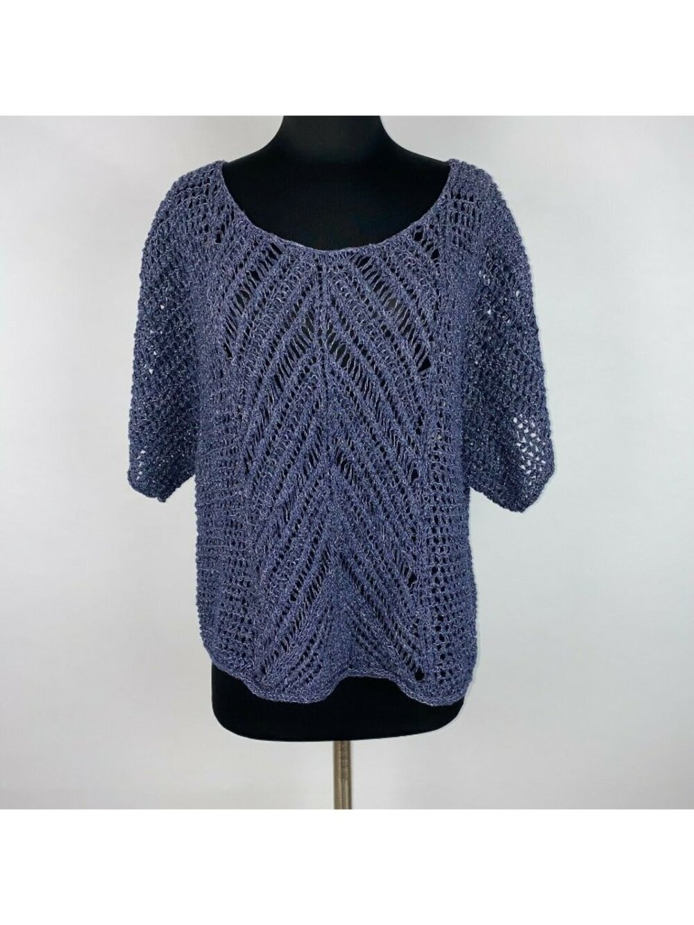 Calvin Klein Jeans Sweater Womens S/M Open Loose Knit Relaxed Oversized Dressy